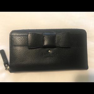 Kate Spade New York Black Wallet with Bow